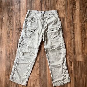 Columbia Tan Cargo Pants Relaxed Fit Durable Design